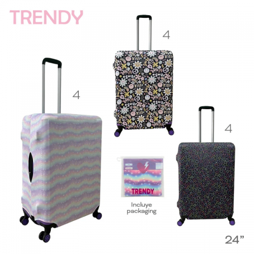 CUBRE VALIJA 24" TRENDY ART...