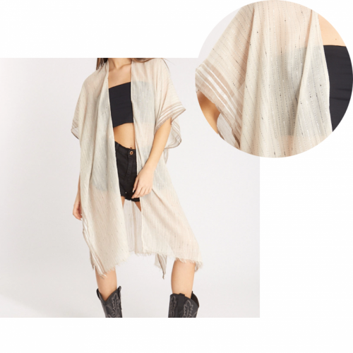 KIMONO BEIGE 100% POLIESTER...