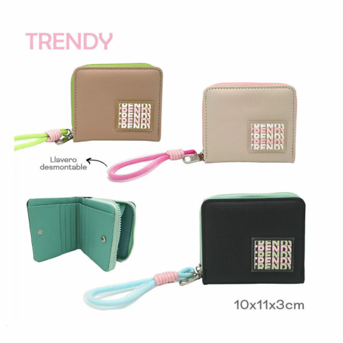 BILLETERA TRENDY CORTA...