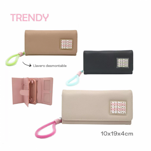 BILLETERA TRENDY + LLAVERO...